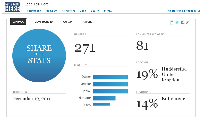 MOVING THE DIAL AND RE-ENGAGING A LINKEDIN GROUP