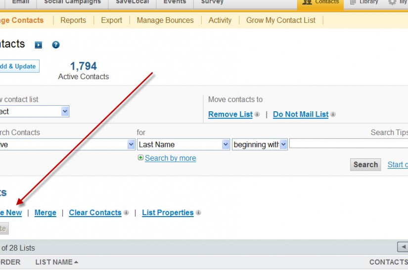 How to make a NEW Contact List from an Old List in Constant Contact – Tutorial
