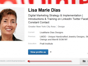 how to share your linkedin profile link