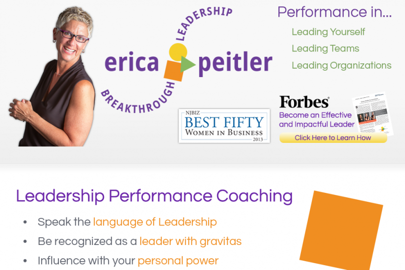 Erica Peitler Leadership Coaching Website
