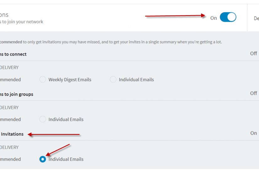 How to set you LinkedIn E-Mail Notifications