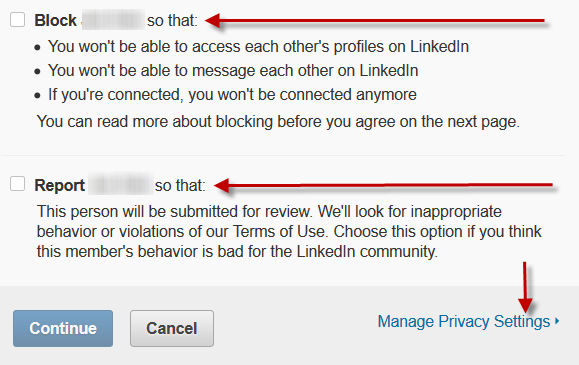 How to block or report someone on LinkedIn
