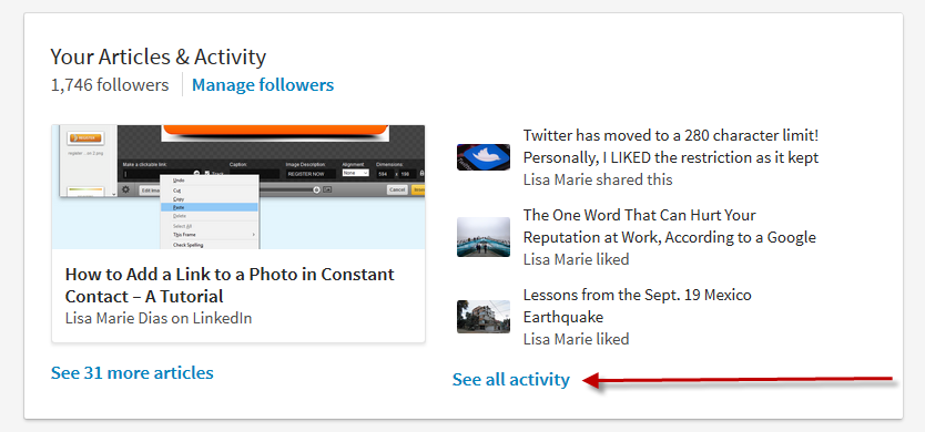 How to link to a post on LinkedIn 