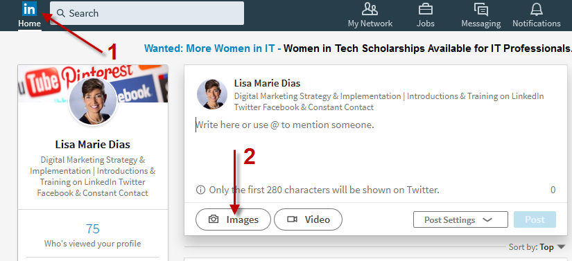 How to Add a Photo AND a Link on LinkedIn