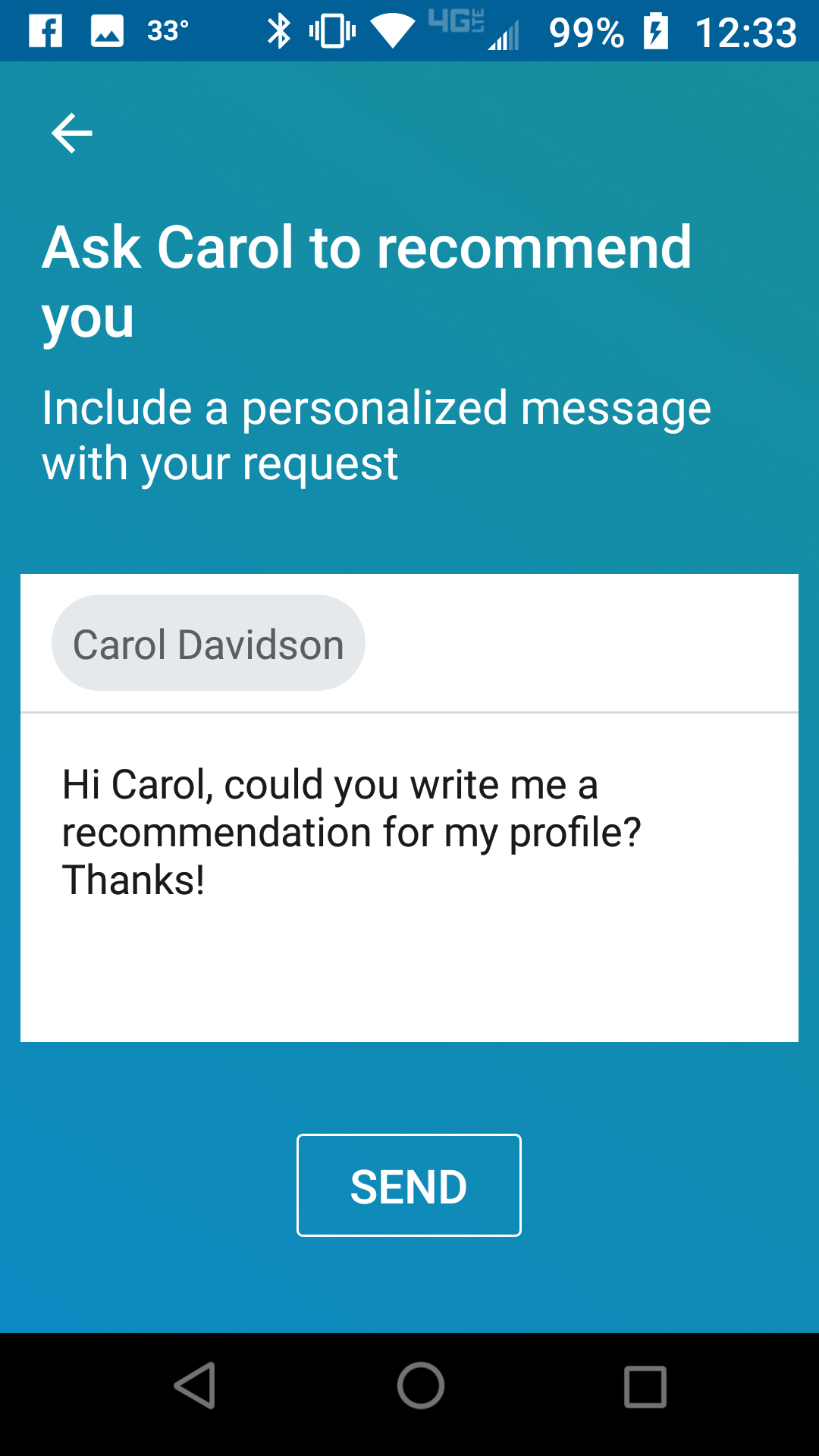 How to request a LinkedIn Recommendation