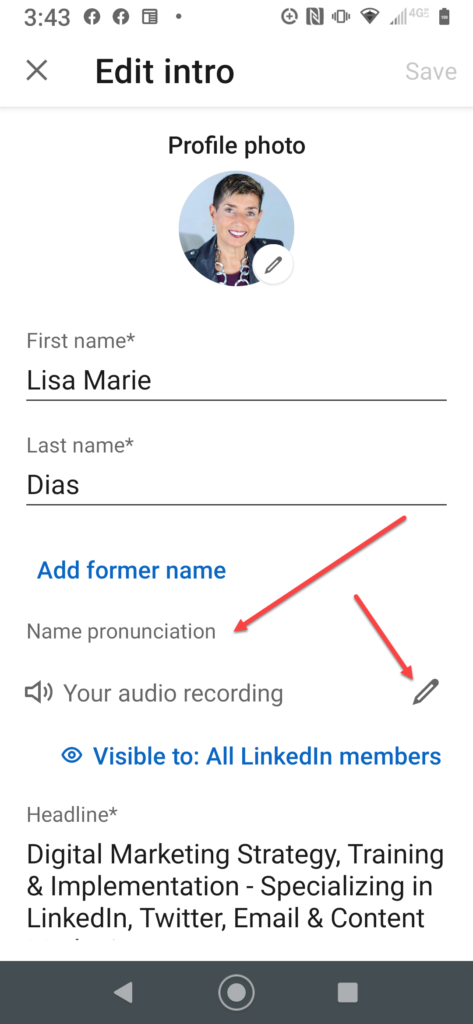 How to Change Your LinkedIn Name Pronunciation Recording