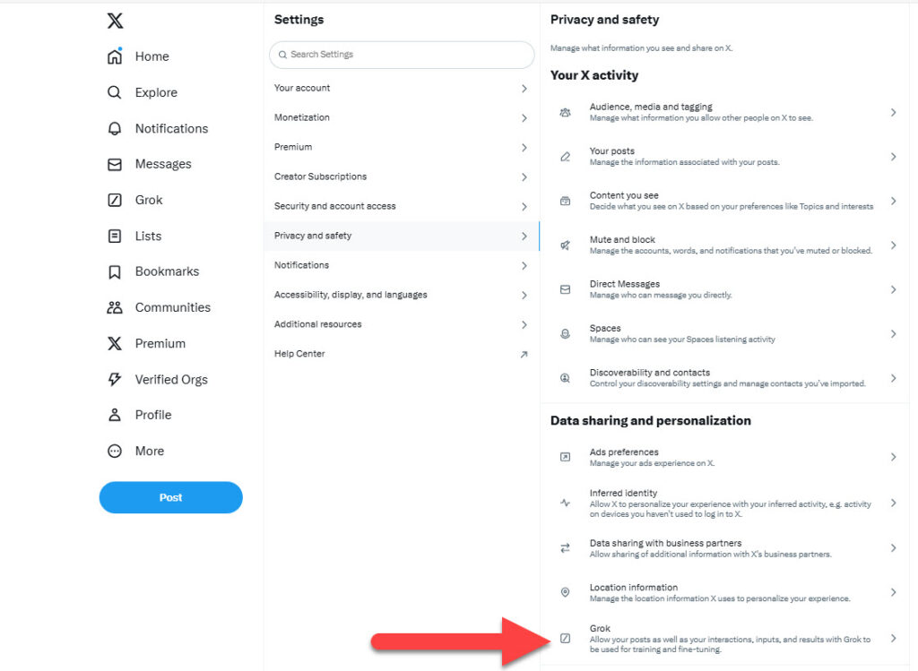 How to Keep GROK from Using Your X Content and Interactions for Training