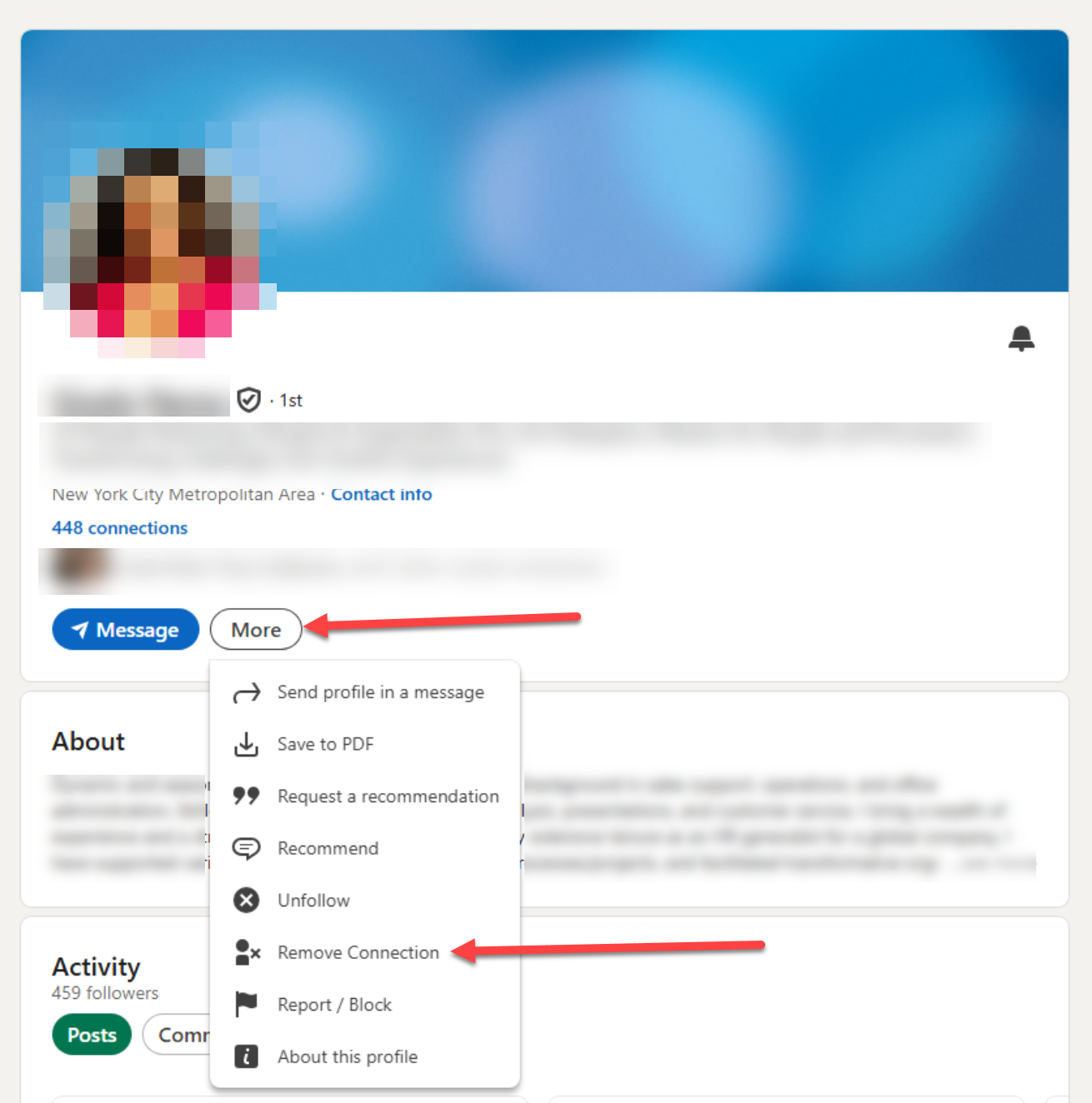 How to remove a connection on LinkedIn