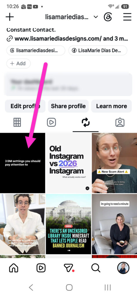 How to delete a repost on instagram